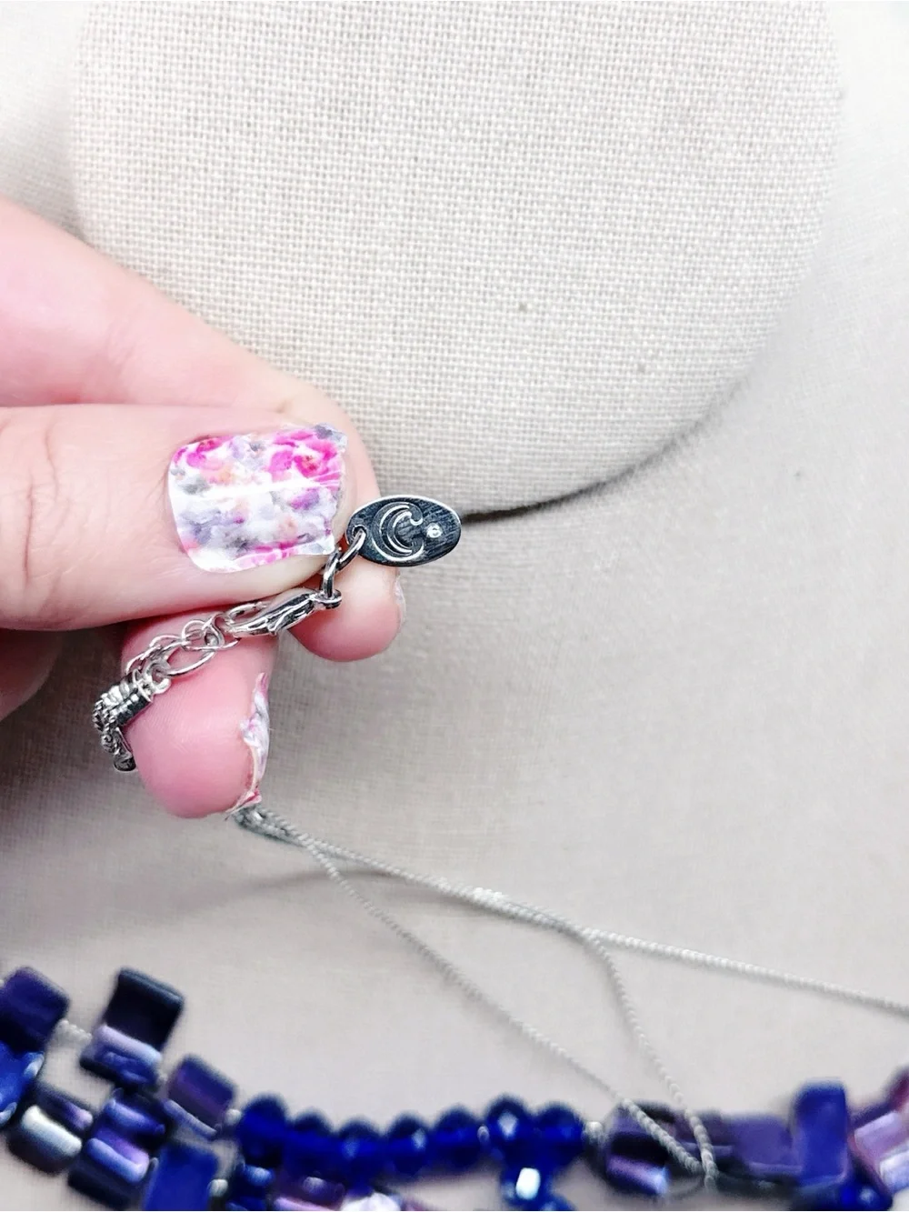 535c. Purple Shell Necklace Charming Charlie